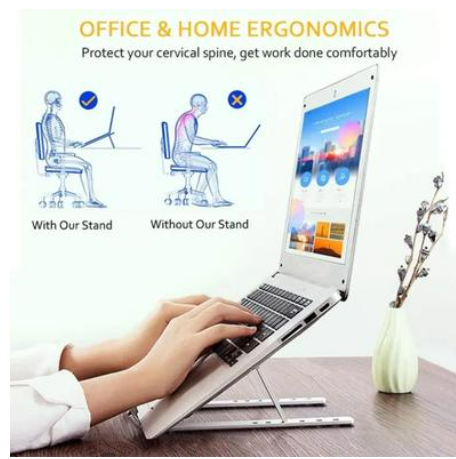 Aluminum Alloy Adjustable Portable Folding Notebook Stand