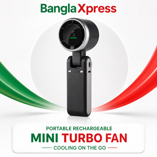 Portable Handheld Mini Turbo Fan USB Rechargeable