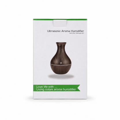 Wooden Finish Ultrasonic Aroma Humidifier – Create a Fresh & Relaxing Environment